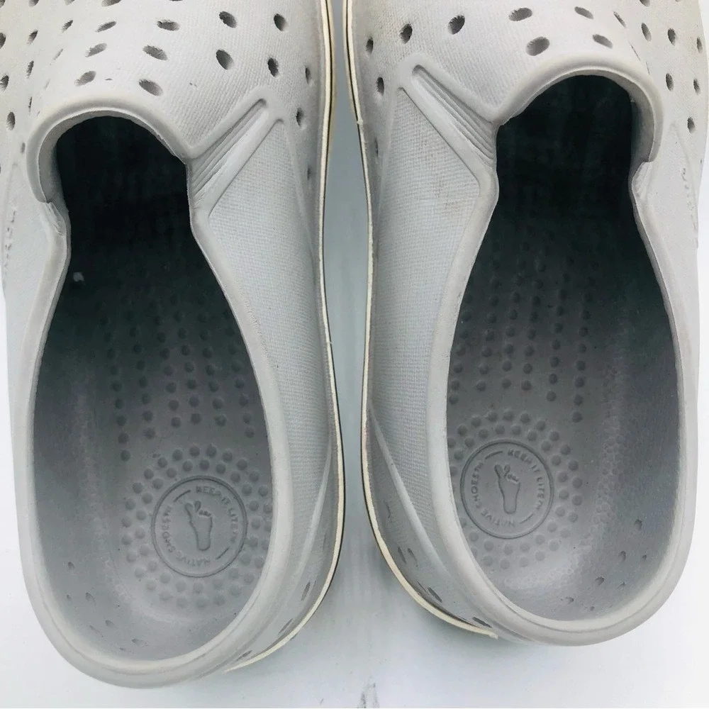 Native Kids Unisex Waterproof Outdoor Rubber Slip On‎ Shoes Size C12 Grey
